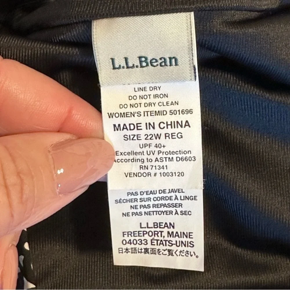 LL Bean‎ Slimming Swimwear Brief Sunblocking UPF 40+ Women’s Bottom SZ 22W
